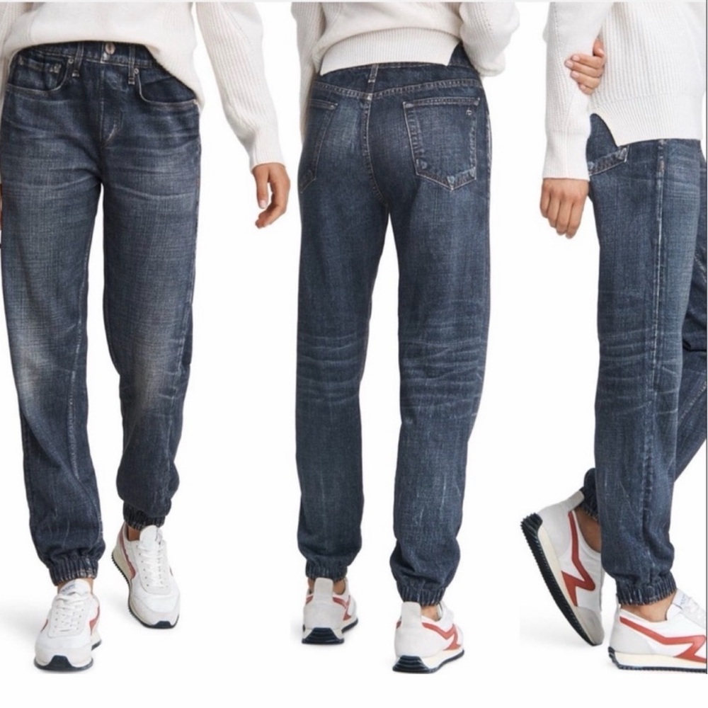 Rag & Bone Miramar Pull On Jean Print Jogger Terry Sweatpants Size S